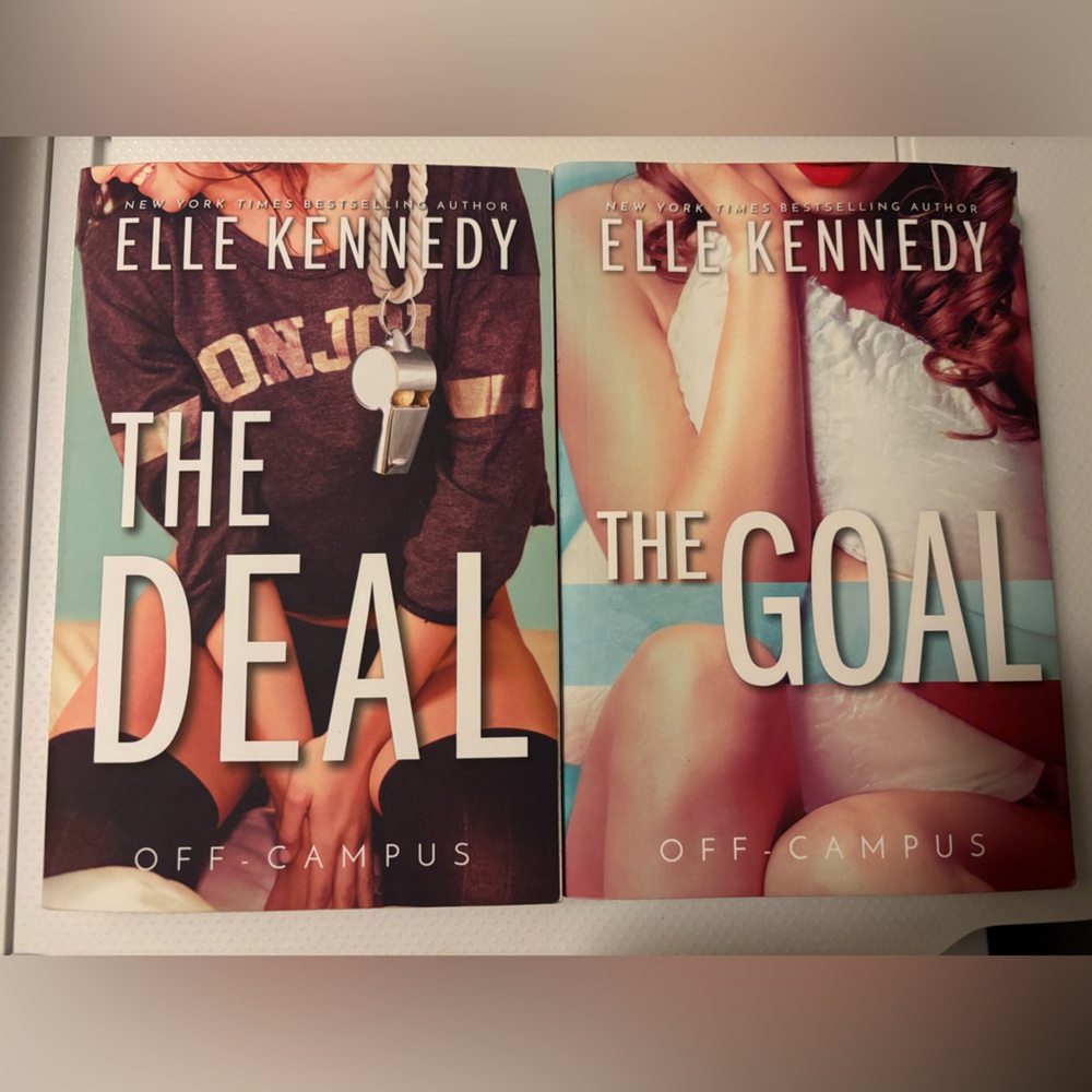 Off-Campus Series 2 book bundle- The Deal & The Goal. Like new! Rare covers!